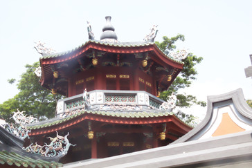 Detalle del templo chino Thian Hock Keng