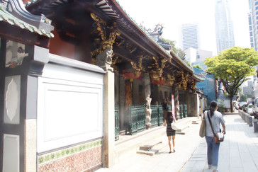 Detalle del templo chino Thian Hock Keng