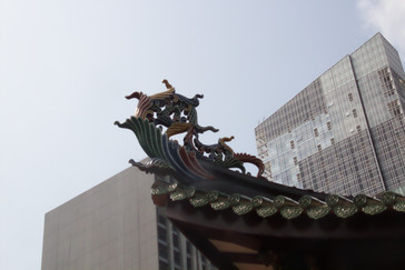 Los tejados de los templos chinos siempre soprenden