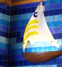 Detalle de la decoración en la zona de Buffet del "Costa Deliziosa"