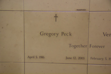 La tumba de Gregory Peck