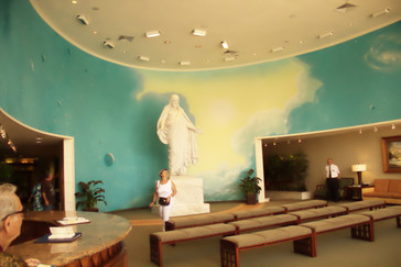 Interior del centro de visitantes