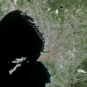 Mrasella vista desde el satélite SPOT de la CNES (Agencia Espacial Francesa). Gentileza de wikimedia